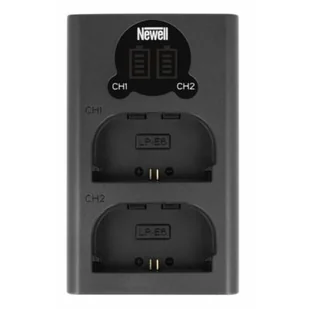 Newell Ładowarka dwukanałowa DL-USB-C do akumulatorów LP-E6 14350 - Ładowarki do aparatów dedykowane - miniaturka - grafika 1