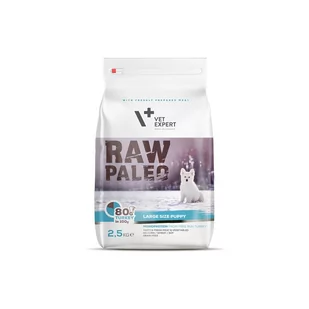 VetExpert 4T RAW PALEO PUPPY LARGE 2,5 KG - Sucha karma dla psów - miniaturka - grafika 1