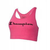 Koszulki i topy damskie - Champion Top Stanik Sportowy Racerback Różowy Xs - miniaturka - grafika 1
