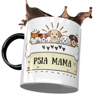 Kubki - Kubek Czarny z Pieskiem Psem Słodki na Prezent z Nadrukiem ze Zdjęciem + Opakowanie na prezent (wzór 04) - miniaturka - grafika 1