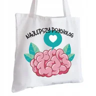 Torby i wózki na zakupy - Torba Bawełniana biała dla Psychologa Na Prezent ekologiczna Trwały Nadruk - miniaturka - grafika 1