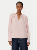 Bluzki damskie - Tommy Hilfiger Bluzka WW0WW44049 Różowy Relaxed Fit - miniaturka - grafika 1