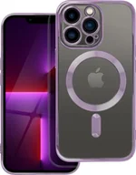 Etui i futerały do telefonów - OEM Futerał ELECTRO MAG COVER kompatybilny z MagSafe do IPHONE 13 Pro fioletowy - miniaturka - grafika 1