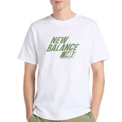 Koszulki męskie - Koszulka męska New Balance MT61H0Z3WT - biała - miniaturka - grafika 1