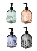 Mydelniczki i dozowniki mydła - Dozownik Łazienkowy Szklany Mix Kolorów 450 Ml Enzo - miniaturka - grafika 1