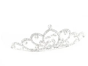 OPASKA do włosów DIADEM ślubna CYRKONIE korona - Ozdoby do włosów - miniaturka - grafika 1