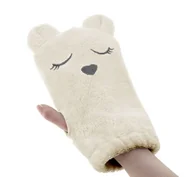 Zestawy naczyń dla dzieci - Baby Steps Myjka do kąpieli bambusowa "Miś" Beige - miniaturka - grafika 1