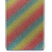 Akcesoria do tabletów i e-booków - Folia naklejka skórka strukturalna na TYŁ do Samsung Galaxy Tab Advanced2 -  Brokat Tęcza - apgo SKINS - miniaturka - grafika 1