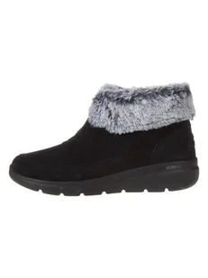 Skechers Skórzane botki "Glacial Ultra" w kolorze czarnym - Botki damskie - miniaturka - grafika 1