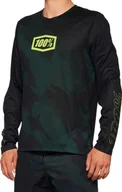 Koszulki męskie - 100% Koszulka męska 100% AIRMATIC LE Long Sleeve black camo roz. XL NEW 2022 - miniaturka - grafika 1
