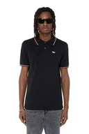 Koszulki męskie - polo uomo diesel a03838 0mxza t-smith-d 9xx black - miniaturka - grafika 1