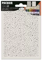 Scrapbooking - 2 Szablony 10,8x14 cm,  Konfetti i gwiazdki - miniaturka - grafika 1