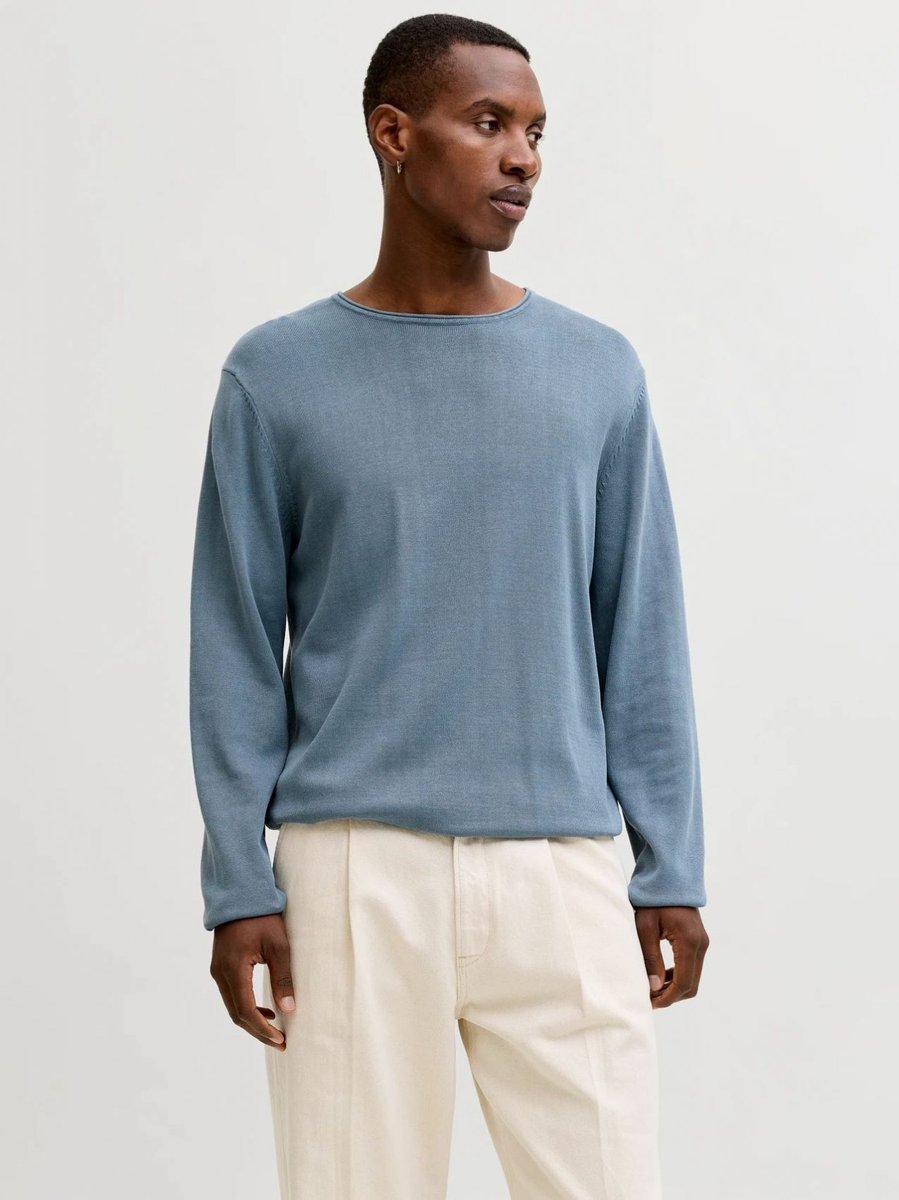 maglie uomo jack and jones 12174001 leo niebieski mirage