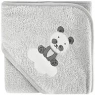 Okrycia kąpielowe dla dzieci - Ręcznik z kapturem Baby 100 x 100 cm Srebrny - miniaturka - grafika 1