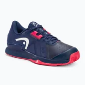 Buty sportowe damskie - Buty do tenisa damskie HEAD Sprint Pro 3.5 Clay dark blue/azalea - miniaturka - grafika 1