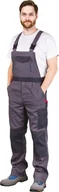 Odzież robocza - Spodnie ochronne ogrodniczki szaro-ciemnoszary roz.58 - miniaturka - grafika 1
