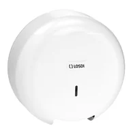 Dozowniki papieru i mydła dla firm - Podajnik do Papieru Toaletowego Jumbo Kolor Biały ECO LUXE CP3006B LOSDI - miniaturka - grafika 1