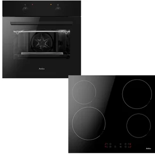 Zestaw AGD do zabudowy Amica Piekarnik elektryczny ES06117B + Płyta ceramiczna PC6400ZH - Zestawy AGD - miniaturka - grafika 1