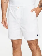 Spodenki męskie - Polo Ralph Lauren Szorty materiałowe 710644995042 Biały Regular Fit - miniaturka - grafika 1