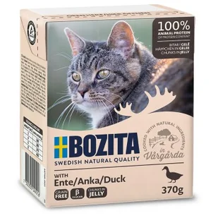 BOZITA Kawałeczki w galarecie 6 x 370 g Kaczka - Mokra karma dla kotów BOZITA Kawałeczki w galarecie 6 x 370 g Kaczka - Mokra karma dla kotów - miniaturka - grafika 1