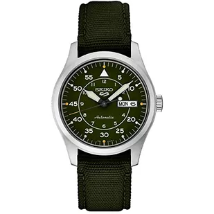 Seiko 5 Sports Flieger SRPH29K1 automatyczny zegarek z zieloną tarczą i zielonym paskiem, zielony, pasek, Zielony, Pasek - Paski - miniaturka - grafika 1