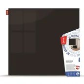 Tablice i flipcharty - MEMOBOARDS Tablica szklana magnetyczna 45x45 cm czarna /SZM45x45/C/ DK250-2 - miniaturka - grafika 1