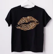 Koszulki dla dziewczynek - koszulka dla dziewczynki usta - miniaturka - grafika 1