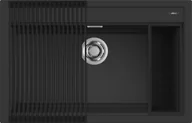 Zlewozmywaki - ELLECI BEST 130 + AKC nero (G40) GRANITEK - miniaturka - grafika 1