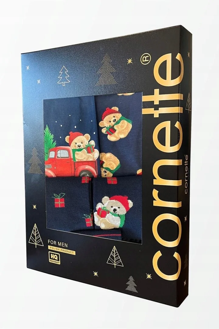 KOMPLET ŚWIĄTECZNY 6-PACK - GRANAT, M, 913/01 CORNETTE