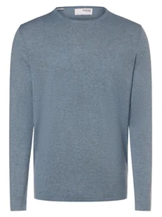Selected Sweter - SLHRome Mężczyźni Bawełna niebieski marmurkowy, M - Swetry męskie - miniaturka - grafika 1