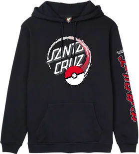 bluza męska SANTA CRUZ POKE BALL DOT HOOD Black - Bluzy męskie - miniaturka - grafika 1