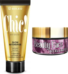 Soleo Soleo Chic! Przyspieszacz + Słoiczek Beauty Face - Balsamy i kremy do opalania - miniaturka - grafika 1