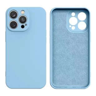 Silicone case etui Samsung Galaxy A54 5G silikonowy pokrowiec jasnoniebieskie - Etui i futerały do telefonów - miniaturka - grafika 1
