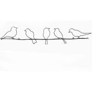 Naklejki na ścianę - Dekoracja ścienna Graham & Brown Bird On Wire - miniaturka - grafika 1