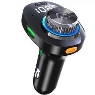 Transmiter Fm Bluetooth Supercharge Usb-C Sd Rgb - Transmitery FM - miniaturka - grafika 1