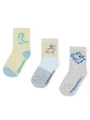 Skarpetki dla dzieci - Peppa Pig Zestaw 3 par wysokich skarpet dziecięcych ACCS-SS24-234PP-A Niebieski - miniaturka - grafika 1