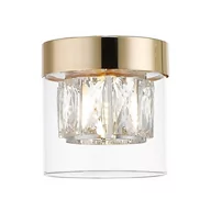 Lampy sufitowe - Zuma Line Gem C0389-01A-F7AC Plafon lampa sufitowa 1x28W G9 złoty/transparentny - miniaturka - grafika 1