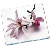 Deski do krojenia - Osłona kuchenna deska szklana Magnolia - 60x52 cm - miniaturka - grafika 1
