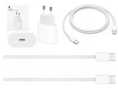 Ładowarki do telefonów - Ładowarka Apple 20W MHJE3ZM/A Nylonowy Kabel MQKJ3ZM/A Do iPhone 15 15 Pro 15 Pro Max - miniaturka - grafika 1
