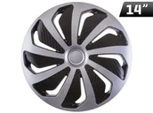 Kołpaki samochodowe - VERSACO S R O Kołpak wind rc 14" srebrno-czarny z ringiem chrom AMI-10670 - miniaturka - grafika 1