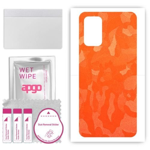 folia naklejka skórka strukturalna na TYŁ do Oppo Reno12 - Moro Camo Pomarańczowy - apgo SKINS