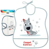 Śliniaki i fartuszki - CANPOL BABIES ŚLINIAK ZMYWALNY Z KIESZENIĄ MIĘKKI WODOODPORNY - miniaturka - grafika 1