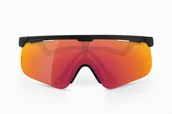 Okulary sportowe - ALBA OPTICS Okulary rowerowe DELTA BLK VZUM ML Lava - miniaturka - grafika 1