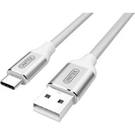 Kable komputerowe i do monitorów - Unitek Premium przewód USB-USB TypC 2.0 Silver Y-C4025ASL - miniaturka - grafika 1