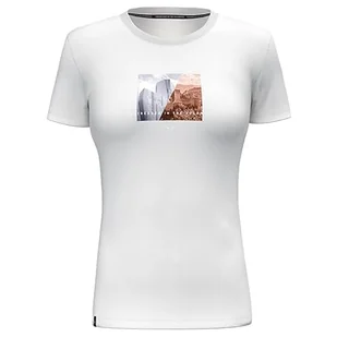 Salewa Pure Design Dry T-shirt damski, biały, L - Koszulki i topy damskie - miniaturka - grafika 1