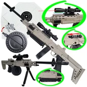 Zabawki militarne - ZABAWKA Karabin Maszynowy AK-12 Na Kulki 6mm Replika Air Soft Gun - miniaturka - grafika 1