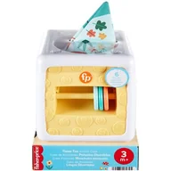 Grzechotki dla dzieci - FP KOSTKA SENSORYCZNA PUDELKO CHUSTECZEK HML64 2 - miniaturka - grafika 1