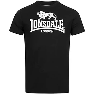Lonsdale Męski T-shirt St. Erney czarny czarny 3XL 114081 - Koszulki męskie - miniaturka - grafika 1