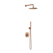 Zestawy prysznicowe - System prysznicowy podtynkowy miedź szczotkowana Simplon Omnires - miniaturka - grafika 1