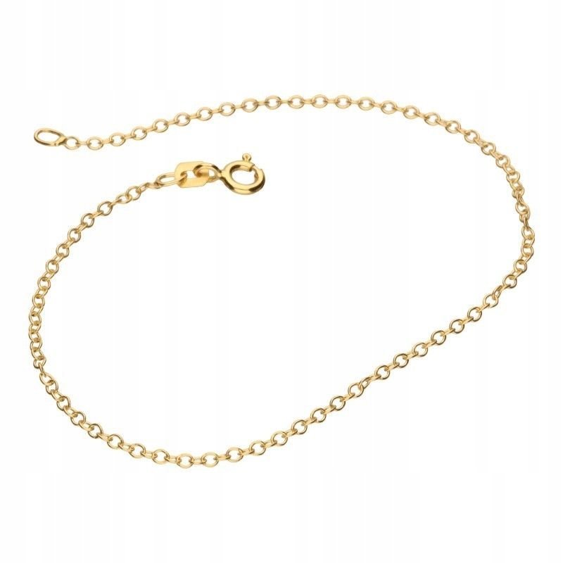 Elegancka bransoletka 585 splot rolo długość 19cm klasyczny łańcuszek 14kt